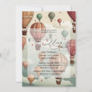 Search for hot air balloon wedding invitations Whimsical