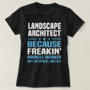 Search for landscape architect tshirts Profession