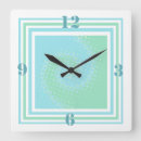 Search for aquamarine clocks Stylish