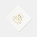 Search for 50th anniversary wedding napkins White