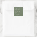 Search for olive green wedding stickers Minimalist