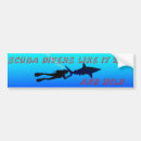 Search for scuba diver bumper stickers Sport