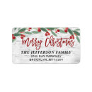 Search for birch return address labels Red