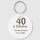 Search for happy 40th birthday key rings 40 and fabulous