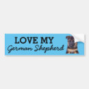 Search for dog breed bumper stickers German shepherd