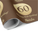 Search for 60th gift wrap Happy birthday
