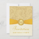 Search for damask 50th birthday invitations Classic