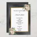 Search for gold embossed wedding invitations Floral