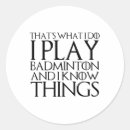 Search for play badminton stickers Funny