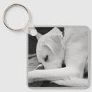 Search for black and white dog key rings Grey