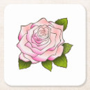 Search for rose drawing coasters Vintage