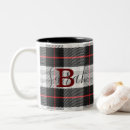 Search for black and white tartan mugs Plaid