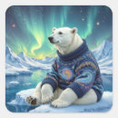 Search for northern lights stickers Polar bear