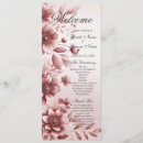 Search for dusty rose wedding programs Ceremony