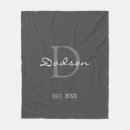 Search for name blankets Monogrammed