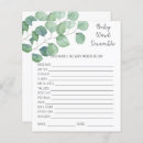 Search for greenery baby shower games Eucalyptus