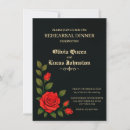Search for gothic rehearsal dinner invitations Red