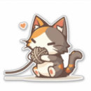 Search for cute white cat stickers Calico