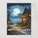 Search for halloween vintage postcards Full moon