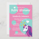 Search for cartoon unicorn invitations Girl
