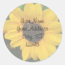 Search for sunflower address stickers Yellow