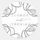 Search for black and white floral wedding stickers Beautiful