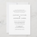 Search for classic elegant wedding invitations Black