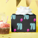 Search for 70th birthday wrapping paper Pink