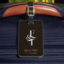 Search for bride luggage tags Black and white