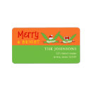 Search for merry and bright return address labels Simple