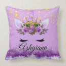 Search for purple and gold cushions Baby girl