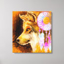 Search for dreamcatcher canvas prints Wolf