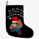 Search for wine christmas stockings Santa