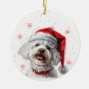 Search for bichon christmas tree decorations Santa