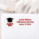 Search for black red return address labels Modern