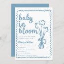Search for whimsical baby shower invitations Baby in bloom