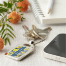 Search for yellow and grey key rings For her