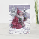 Search for victorian santa christmas cards Snow