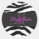 Search for zebra print wedding stickers Classic