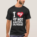 Search for i love my gf tshirts Red