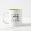 Search for correcting your grammar mugs Humour