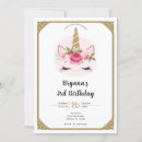 Search for pink unicorn invitations 1st