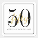 Search for 50th birthday stickers Elegant