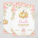 Search for pumpkin girl 1st birthday invitations Fall birthday party