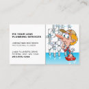 Search for funny handyman business cards Plumber