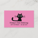 Search for cat business cards Pet sitter