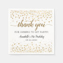 Search for thank you napkins Birthday