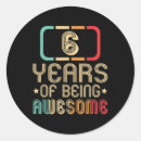 Search for 6 years birthday stickers Xmas