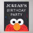 Search for 1st birthday chalkboard posters Sesame street