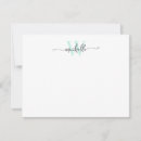 Search for aqua note cards Calligraphy